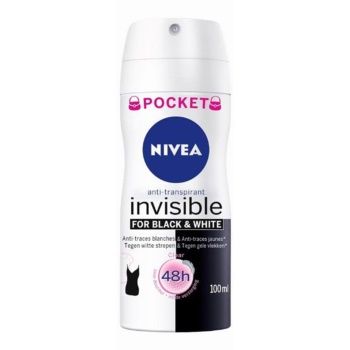 Nivea Invisible Black & White Clear antiperspirant Spray de firma original