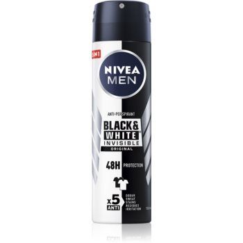 Nivea Men Invisible Black & White spray anti-perspirant pentru barbati de firma original