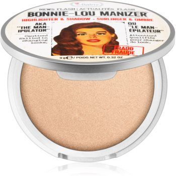 theBalm Lou Manizer Luminizer corector iluminator, pudra cu efect de stralucire si fard de ochi intr-unul singur