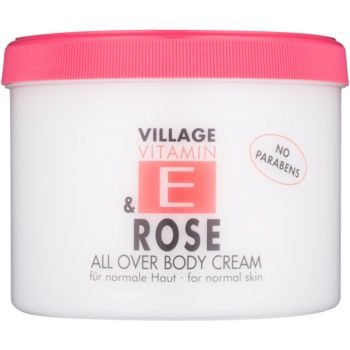 Village Vitamin E Rose crema de corp la reducere