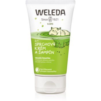 Weleda Kids Cheerful Lime cremă de duș și șampon pentru copii 2 in 1 de firma original