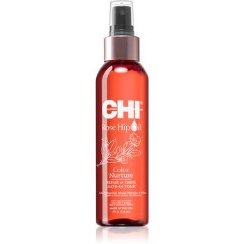 CHI Rose Hip Oil Repair and Shine Leave-in tonic pentru par vopsit si deteriorat