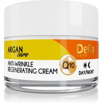 Delia Cosmetics Argan Care cremă antirid cu efect de regenerare cu coenzima Q10