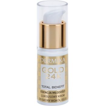 Dermika Gold 24k Total Benefit crema lux de intinerire zona ochilor