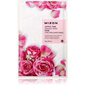 Mizon Joyful Time Rose mască textilă hidratantă pentru micsorarea porilor