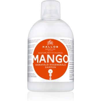 Kallos Mango sampon hidratant pentru par uscat, deteriorat si tratat chimic