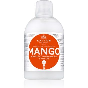 Kallos KJMN Professional Mango sampon hidratant pentru par uscat, deteriorat si tratat chimic
