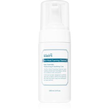 Klairs Rich Moist Foaming Cleanser spuma de curatat cu efect de hidratare