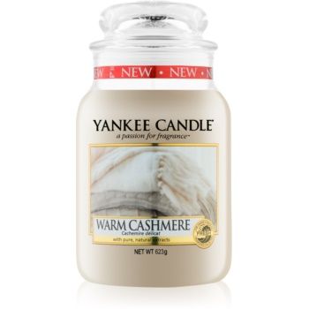Yankee Candle Warm Cashmere lumânare parfumată Clasic mare