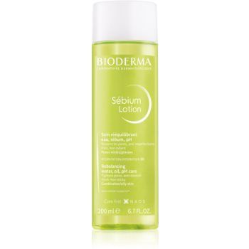 Bioderma Sébium Lotion apă facială pentru reechilibrarea tenului mixt spre gras ieftina