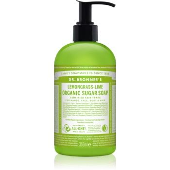 Dr. Bronner’s Lemongrass & Lime săpun lichid pentru corp si par