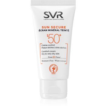 SVR Sun Secure lotiune tonifianta cu minerale pentru piele uscata si foarte uscata SPF 50+