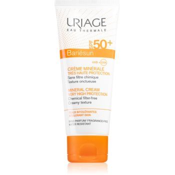 Uriage Bariésun Mineral Cream SPF 50+ crema de fata cu minerale pentru protectie SPF 50+