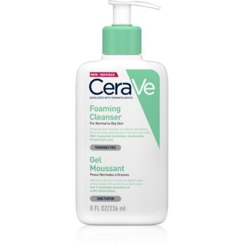 CeraVe Cleansers gel spumant de curatare pentru piele normala si grasa