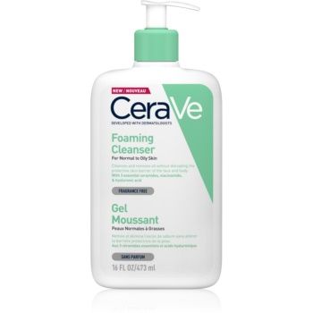 CeraVe Cleansers gel spumant de curatare pentru piele normala si grasa