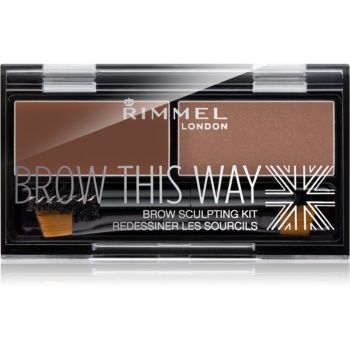 Rimmel Brow This Way paleta pentru machiaj sprancene de firma original