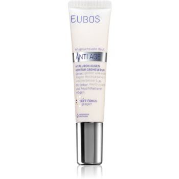 Eubos Hyaluron ser crema zona ochilor de firma original