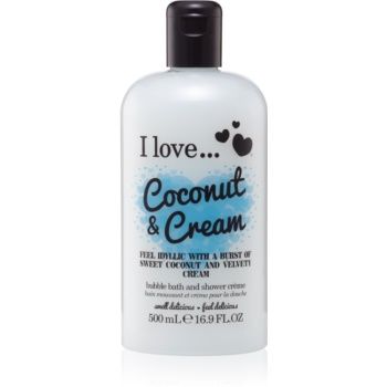 I love... Coconut & Cream Ulei gel de duș și baie ieftina