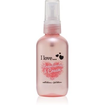 I Love Strawberries & Cream spray de corp racoritor
