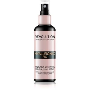 Makeup Revolution Hyaluronic Fix Hydrating & Plumping fixator make-up cu efect de hidratare