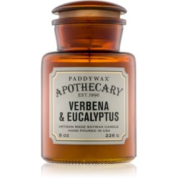 Paddywax Apothecary Verbena & Eucalyptus lumânare parfumată