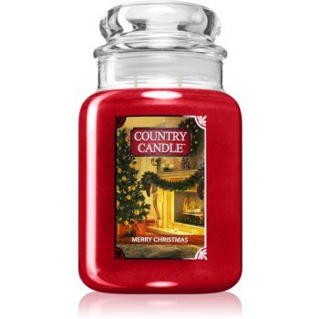 Country Candle Merry Christmas lumânare parfumată