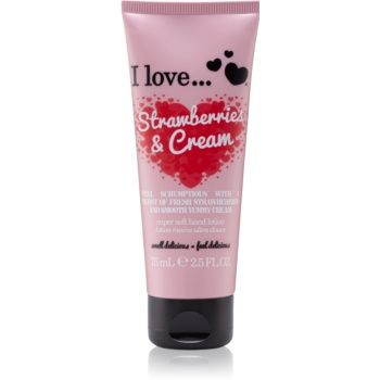 I Love Strawberries & Cream crema de maini