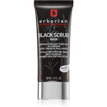 Erborian Black Charcoal mască facială exfoliantă, pentru curățare ieftina