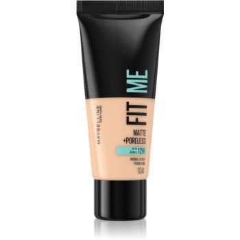 MAYBELLINE NEW YORK Fit Me! Matte+Poreless machiaj mat pentru piele normală și grasă
