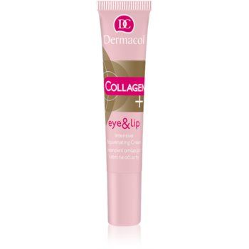 Dermacol Collagen + cremă intensivă cu efect de întinerire pentru ochi și buze ieftin