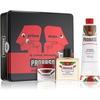 Proraso Set Whole Routie set de bărbierit Red pentru bărbați de firma original