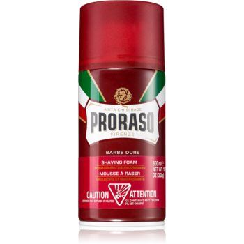 Proraso Red spumă pentru bărbierit cu efect de nutritiv