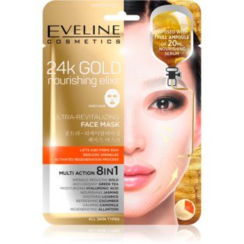 Eveline Cosmetics 24k Gold Nourishing Elixir masca pentru lifting