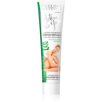 Eveline Cosmetics Active Epil crema depilatoare pentru mâini, axile și zona inghinală cu aloe vera