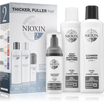 Nioxin System 2 Natural Hair Progressed Thinning set cadou (impotriva caderii parului) unisex