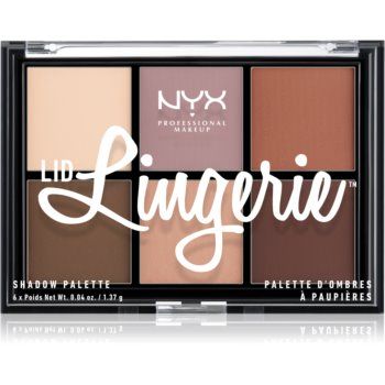 NYX Professional Makeup Lid Lingerie paletă cu 6 farduri în degrade