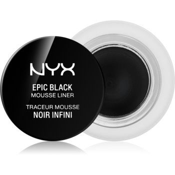 NYX Professional Makeup Epic Black Mousse Liner eyeliner rezistent la apă ieftin