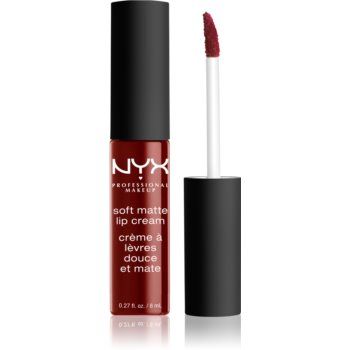 NYX Professional Makeup Soft Matte Lip Cream ruj lichid mat, cu textură lejeră