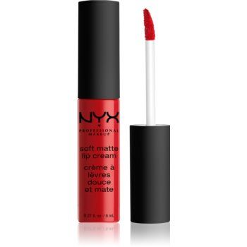 NYX Professional Makeup Soft Matte Lip Cream ruj lichid mat, cu textură lejeră