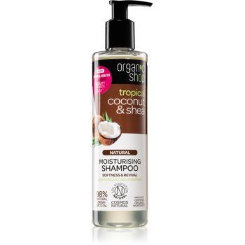 Organic Shop Natural Coconut & Shea sampon hidratant pentru păr uscat și deteriorat Organic Shop Natural Coconut & Shea sampon hidratant pentru păr uscat și deteriorat