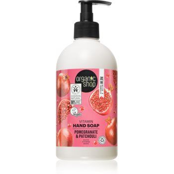 Organic Shop Pomegranate & Patchouli Săpun lichid hrănitor pentru mâini cu pompa ieftin