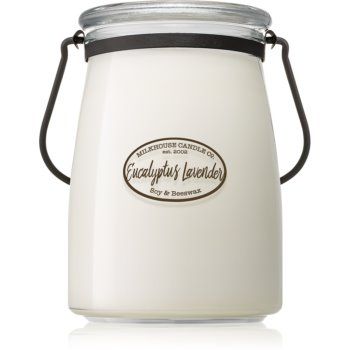 Milkhouse Candle Co. Creamery Eucalyptus Lavender lumânare parfumată Butter Jar