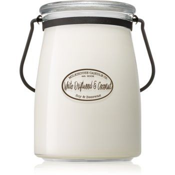 Milkhouse Candle Co. Creamery White Driftwood & Coconut lumânare parfumată Butter Jar