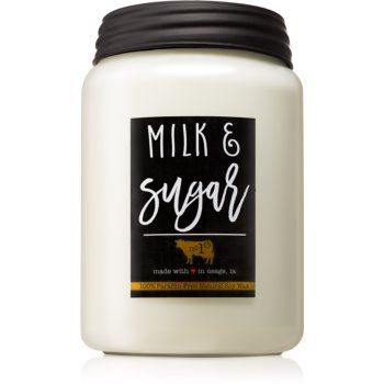 Milkhouse Candle Co. Farmhouse Milk & Sugar lumânare parfumată Mason Jar