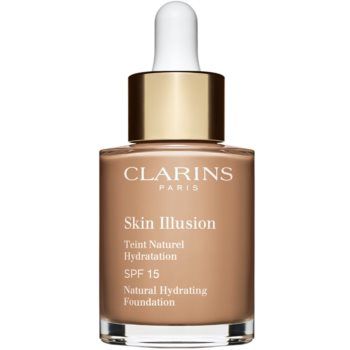 Clarins Skin Illusion Natural Hydrating Foundation makeup radiant cu hidratare SPF 15