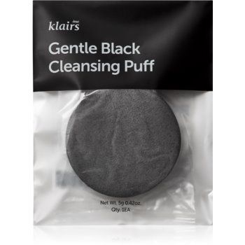Klairs Gentle Black Cleansing Puff burete pentru curatare faciale ieftin