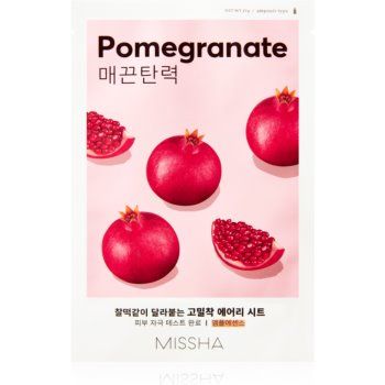 Missha Airy Fit Pomegranate masca de celule cu efect balsamic si revigorant
