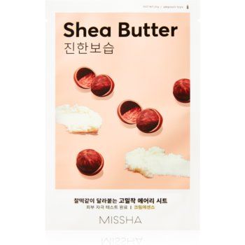 Missha Airy Fit Shea Butter masca de celule cu efect hidrantant si hranitor