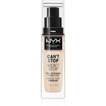 NYX Professional Makeup Can't Stop Won't Stop Full Coverage Foundation fond de ten cu acoperire ridicată