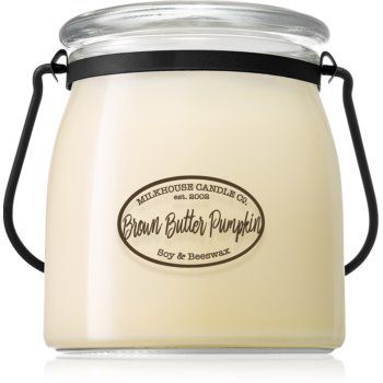 Milkhouse Candle Co. Creamery Brown Butter Pumpkin lumânare parfumată Butter Jar
